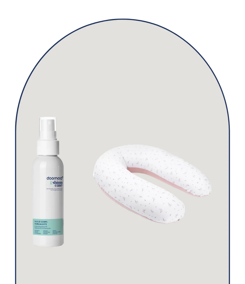 Duo essentiels grossesse coussin & son huile corps sublimante - Image 15